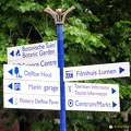 Signpost for Delft attractions